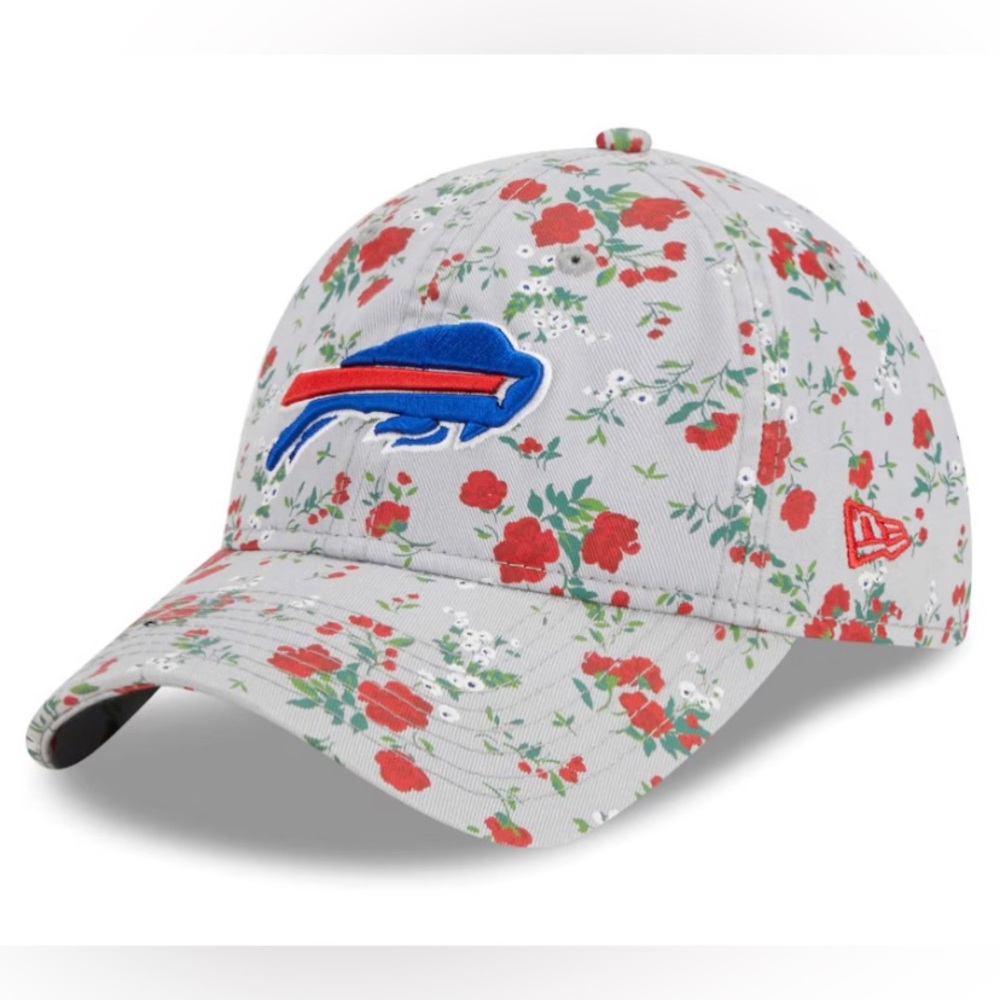 New Era Buffalo Bills Floral Baseball Cap in Gray, Red, Blue